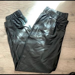 G by Guess Leatherette Joggers
